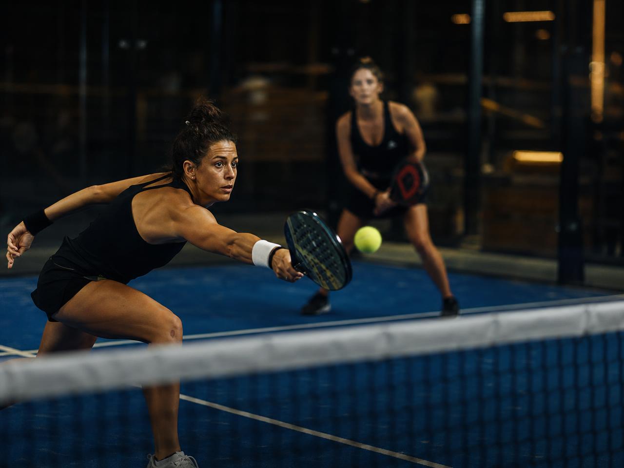 Women’s Challengers division — SA Grand Tour players in competitive match play on a championship padel court